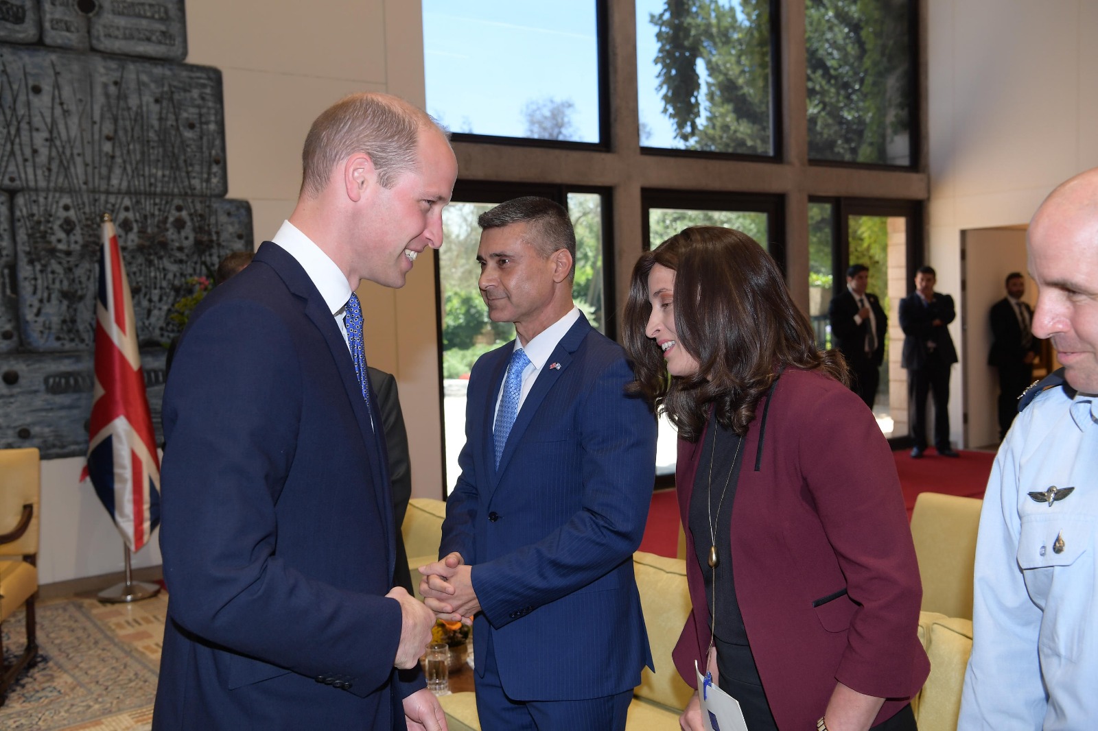 Dr. Ravitz introducing HRH Prince William at the President's Residence